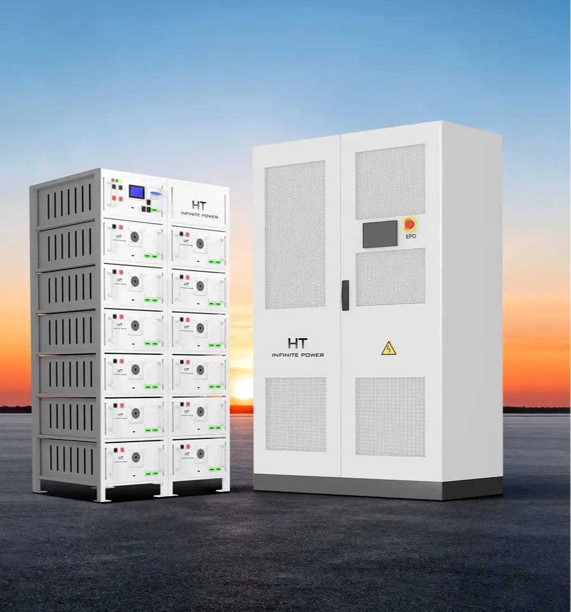 A 250KW/516KWH industrial energy storage solution composed of PCS and high-voltage rack batteries