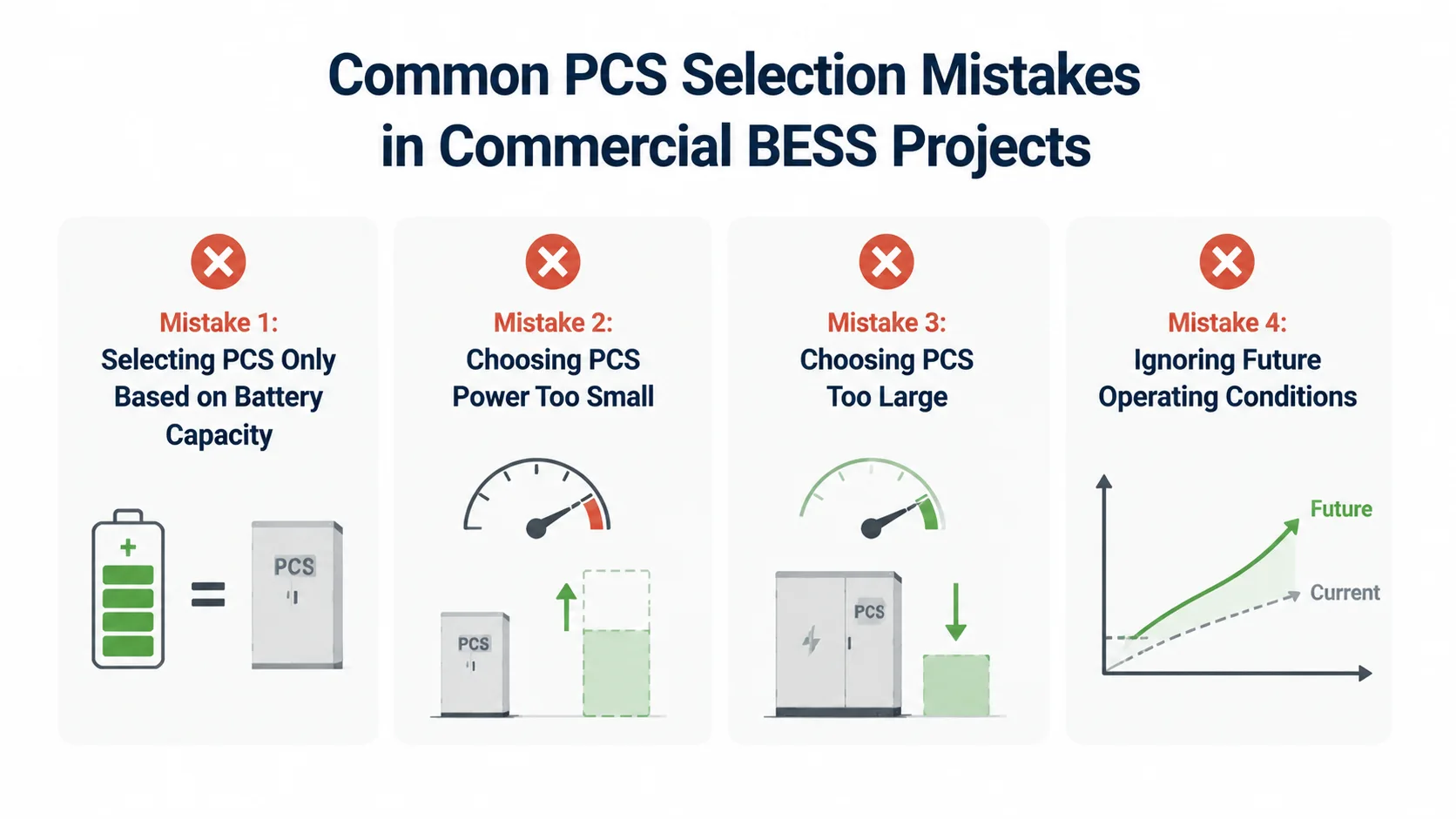 Common PCS Selection Mistakes in Commercial BESS Projects