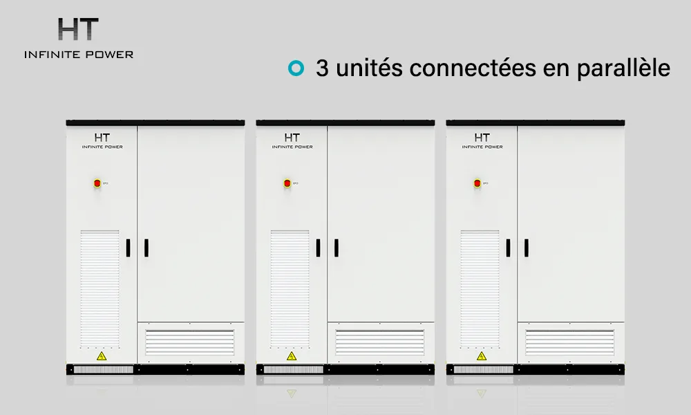HT InfinitePower Système de stockage d'énergie modulaire industriel et commercial
