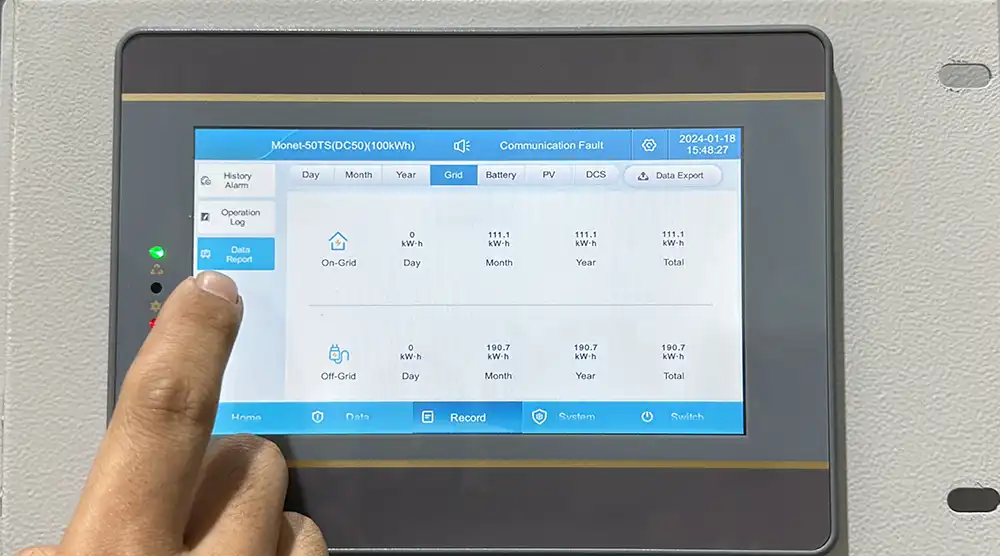 How does the battery energy storage system (BESS) regulate the