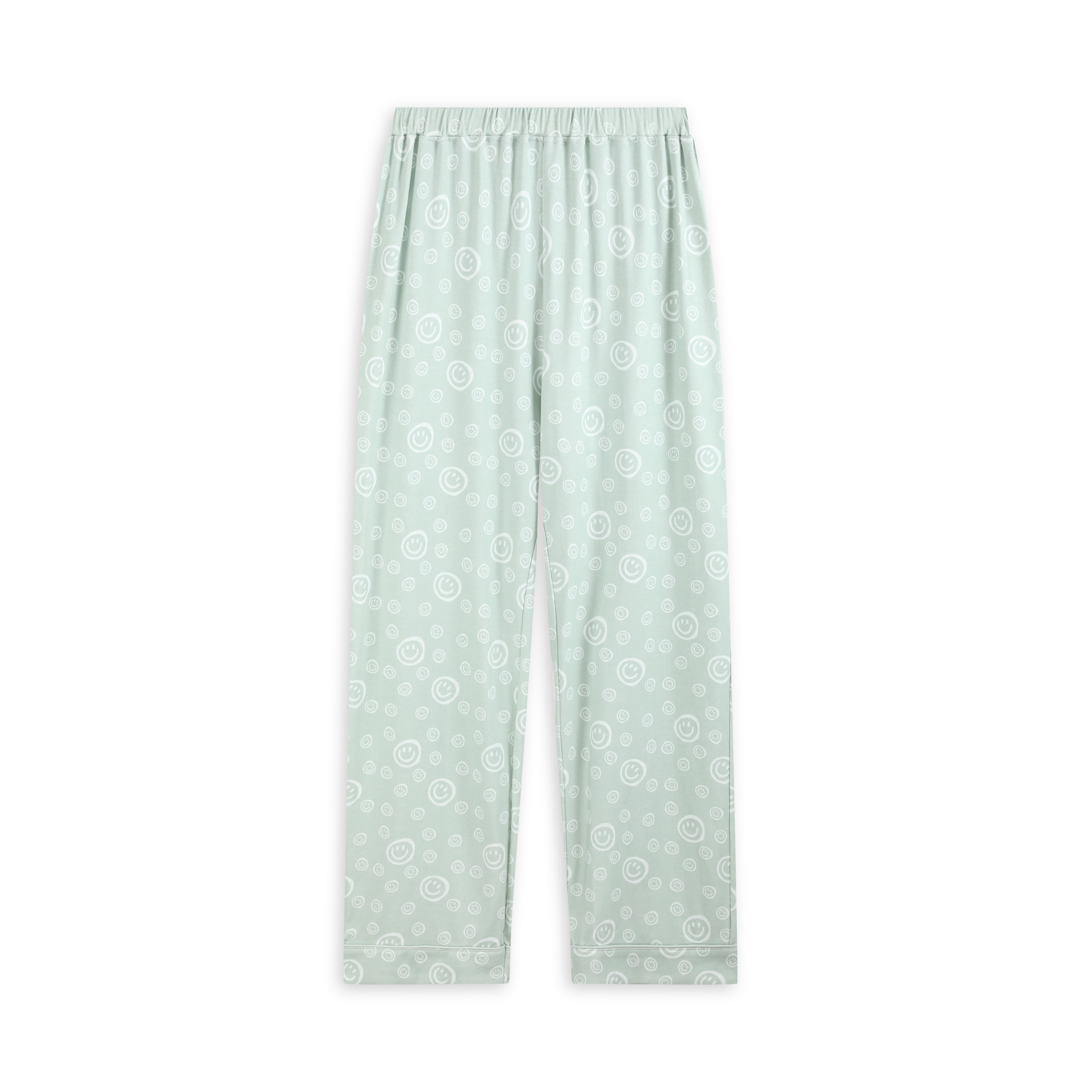 Women's Pajamas Button Design Tops Long Pants Woman Clothes Green Pajamas For Wome