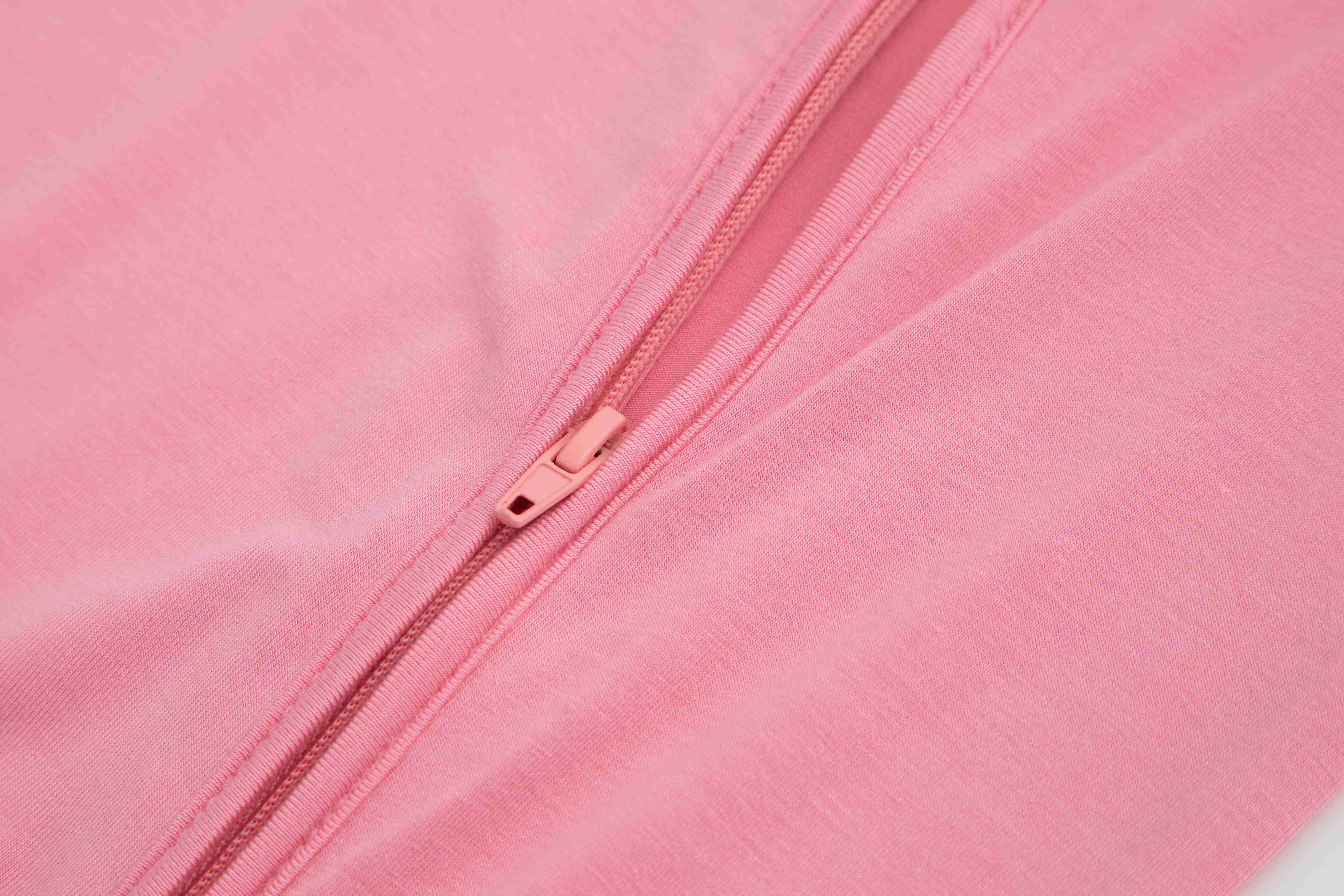 Customize Baby OnesiePure Pink Zipper baby rompes