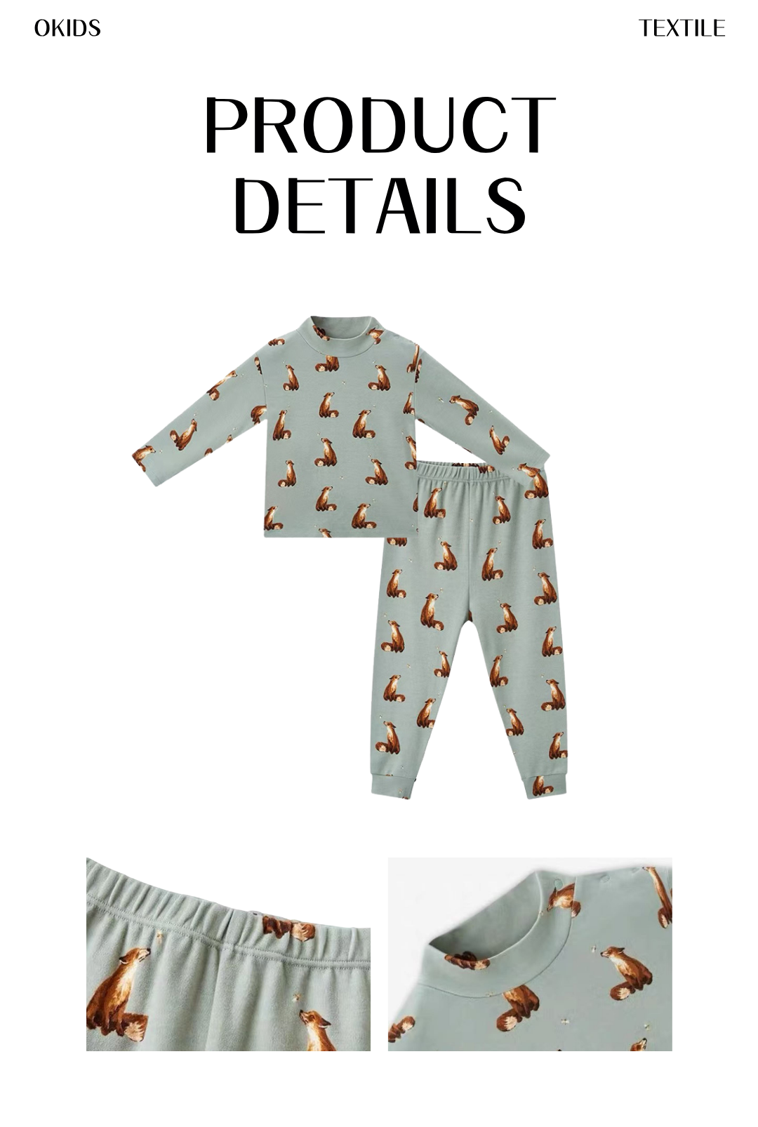Organic cotton pajama set