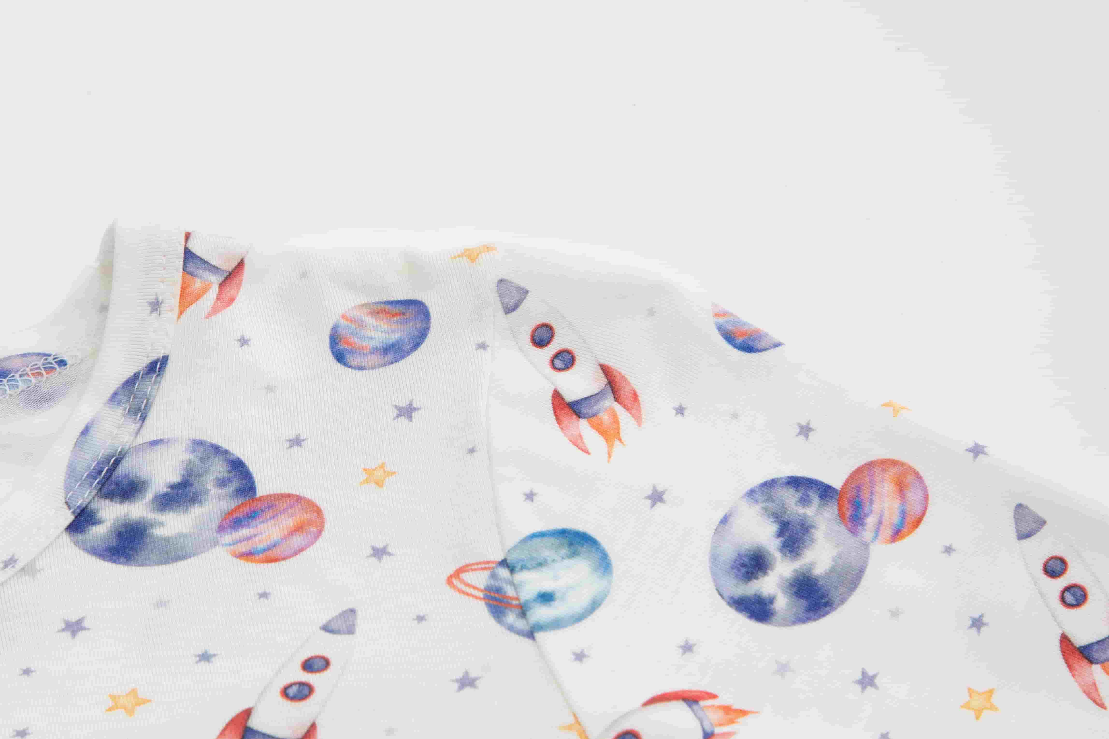 baby boy set clothes short-sleeved top galaxy print unisex baby onesie