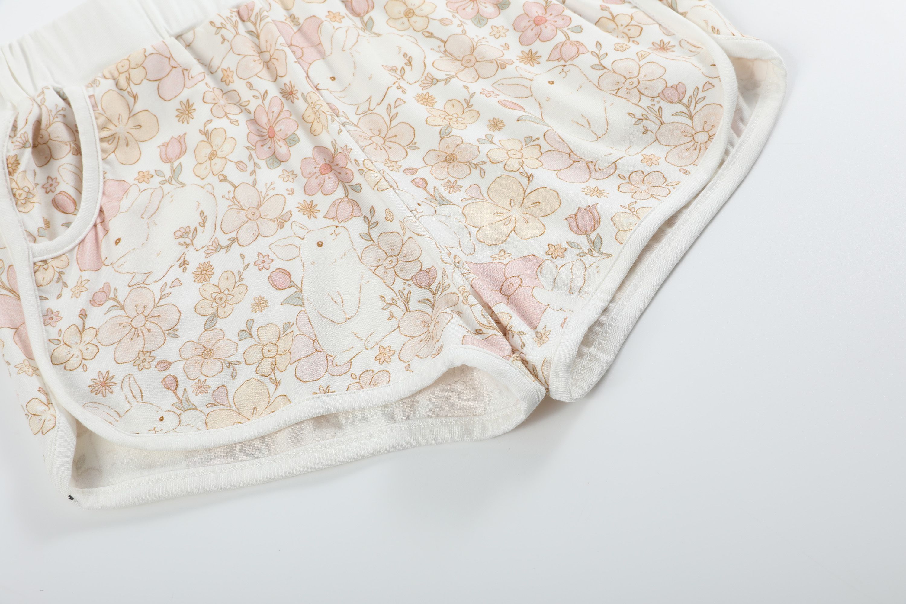 summer Cute bunny print baby clothes
