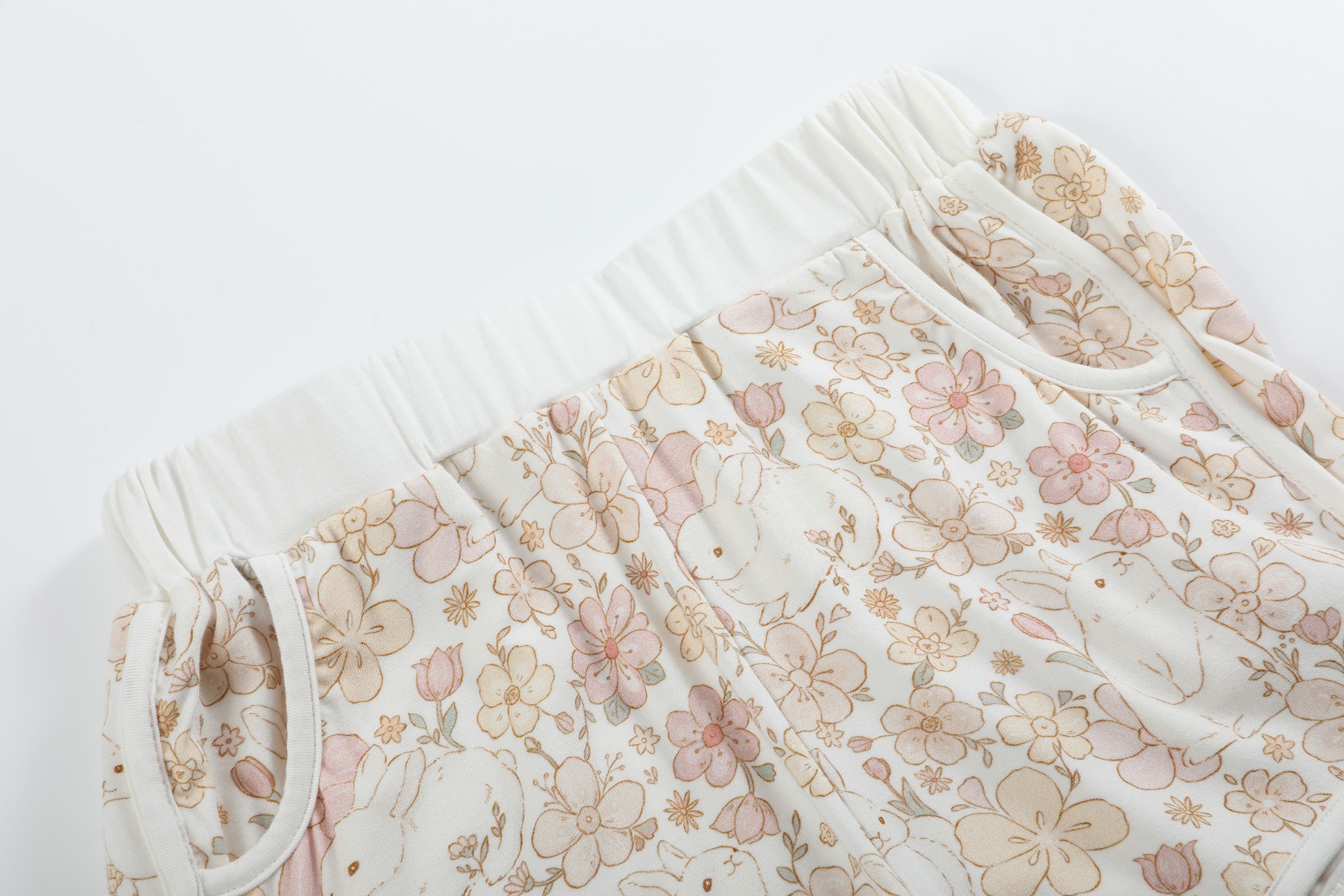 summer Cute bunny print baby clothes
