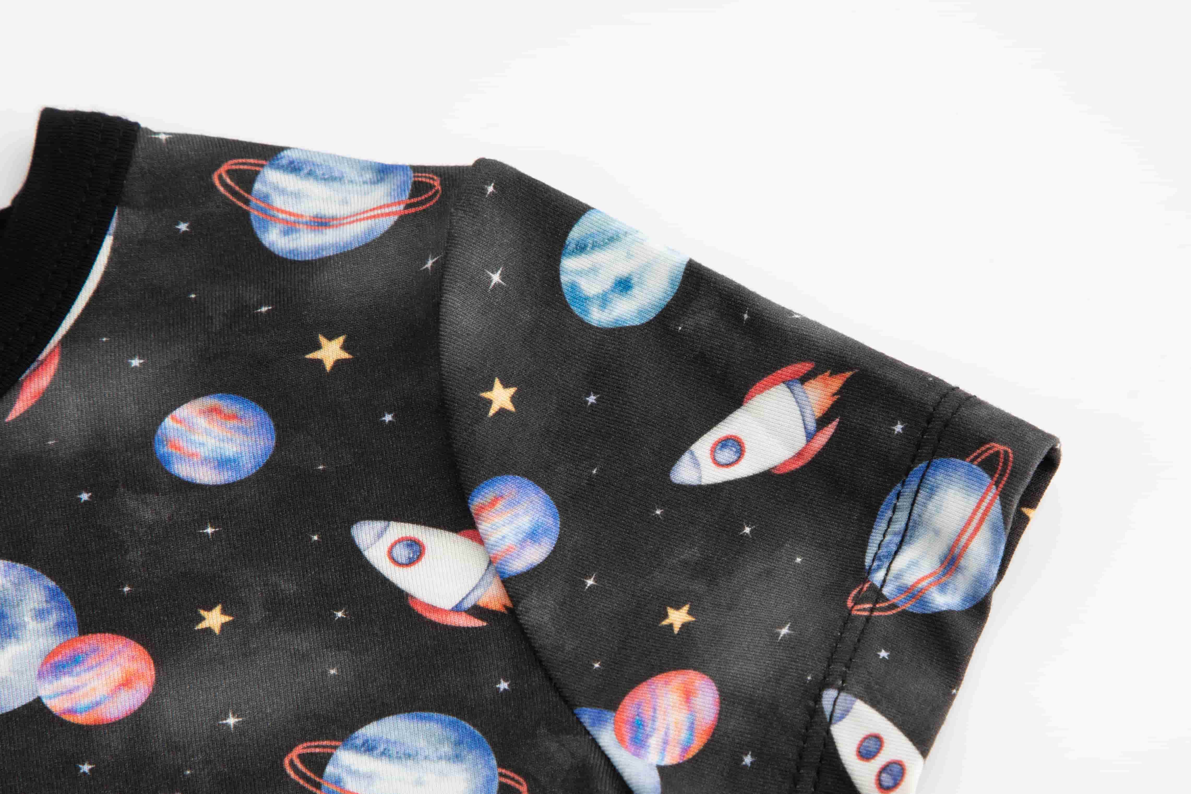 baby clothes sets boy baby shirt galaxy print unisex baby onesie