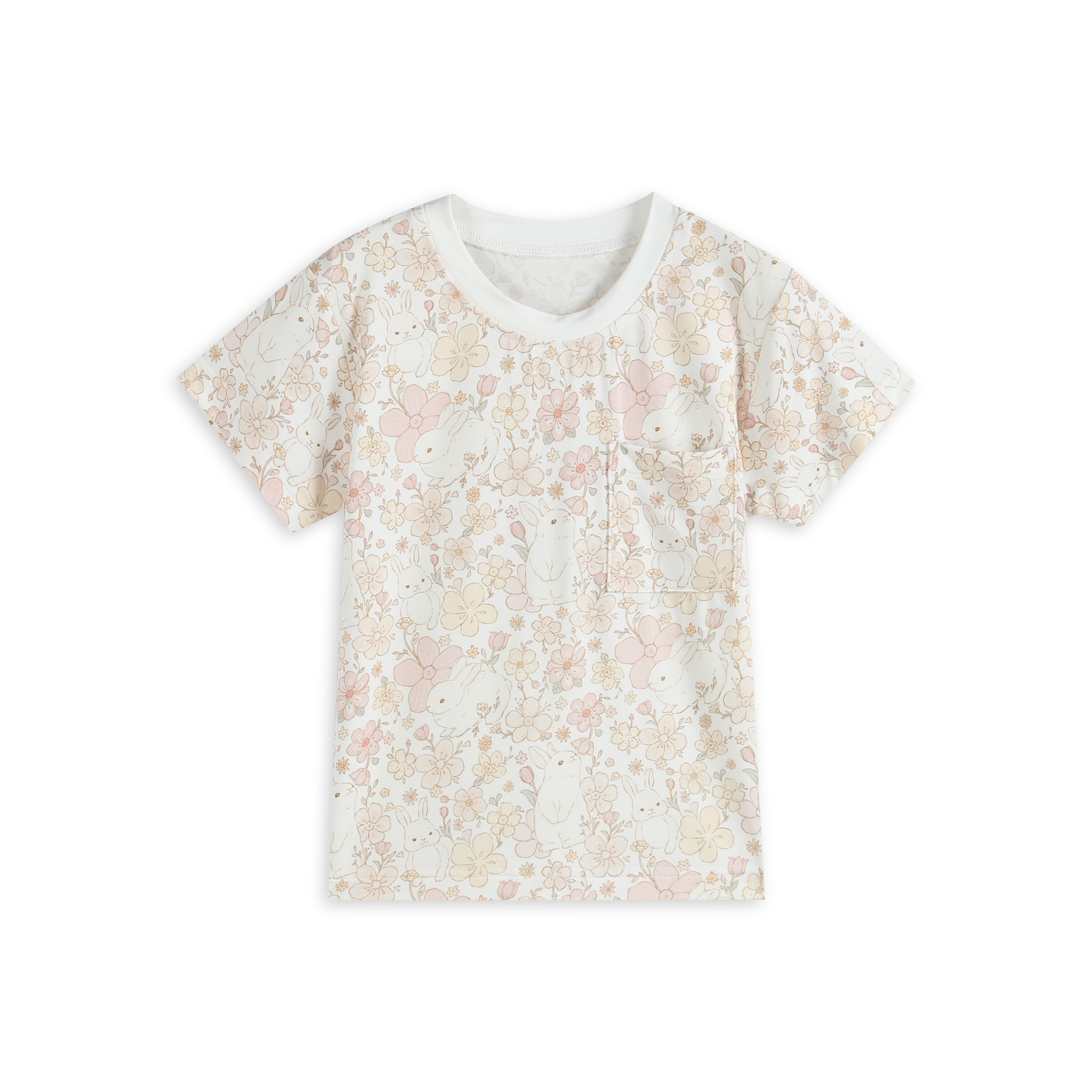 summer Cute bunny print baby clothes