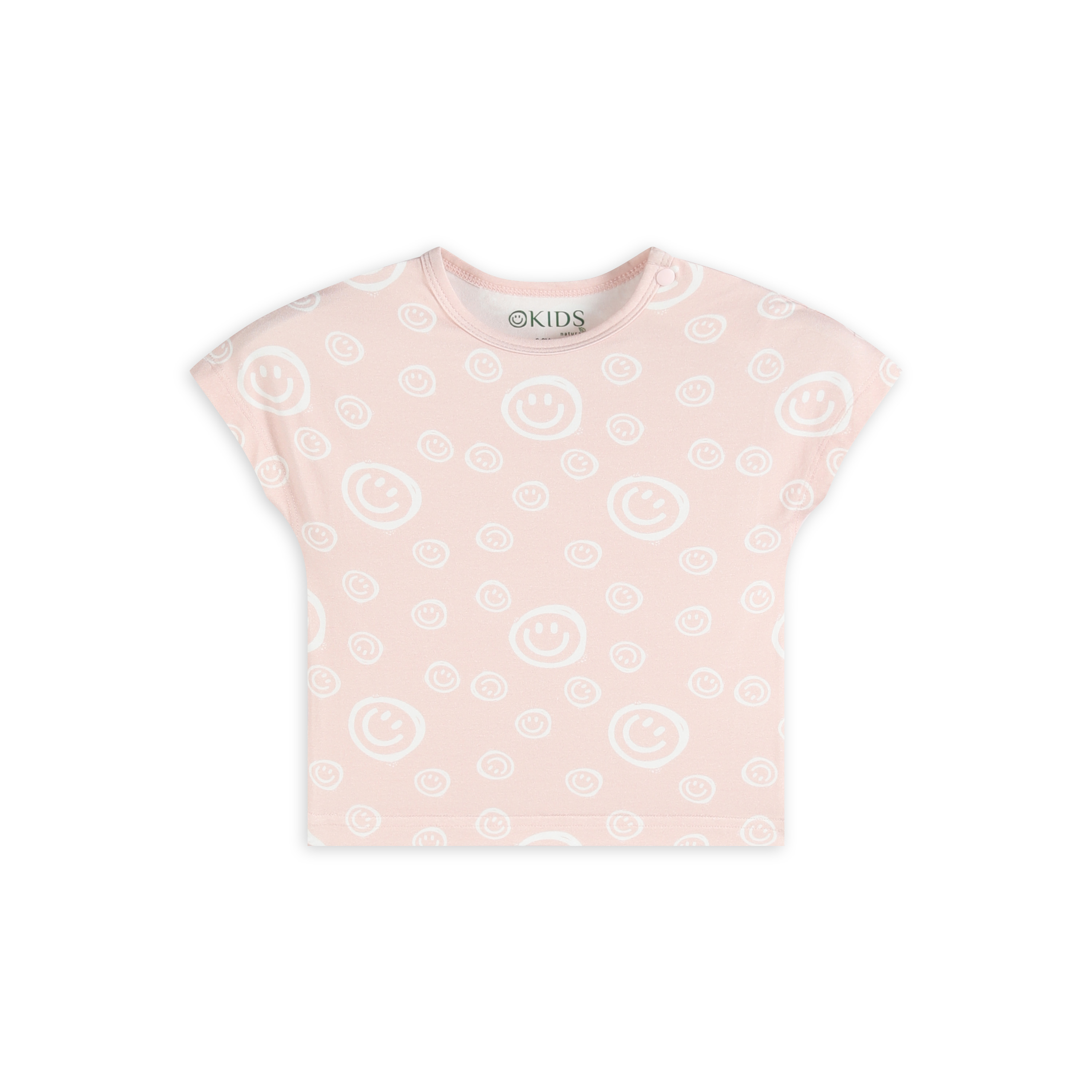 Short-Sleeved Crew Neck Baby Shirt