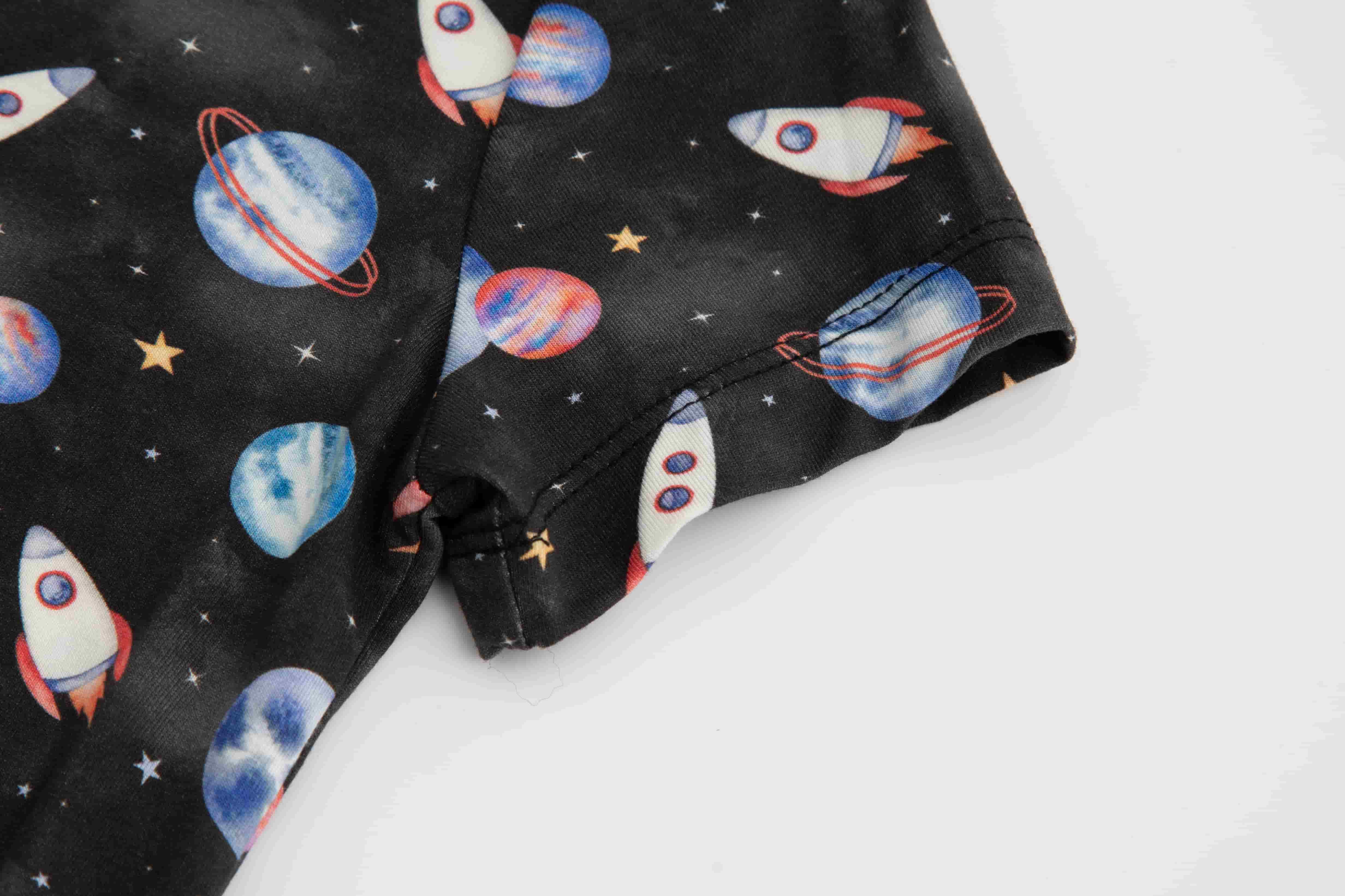 baby clothes sets boy baby shirt galaxy print  unisex baby onesie
