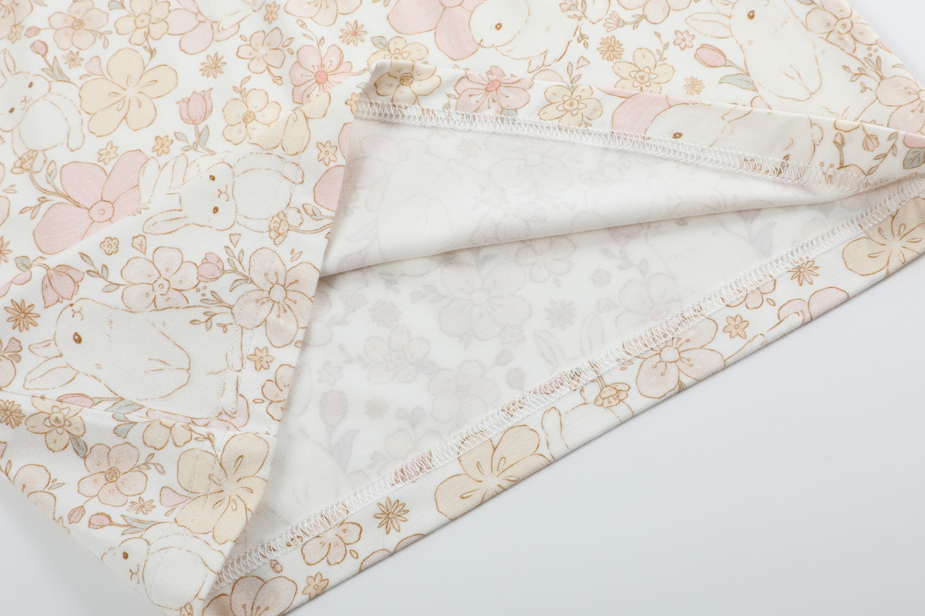 summer Cute bunny print baby clothes
