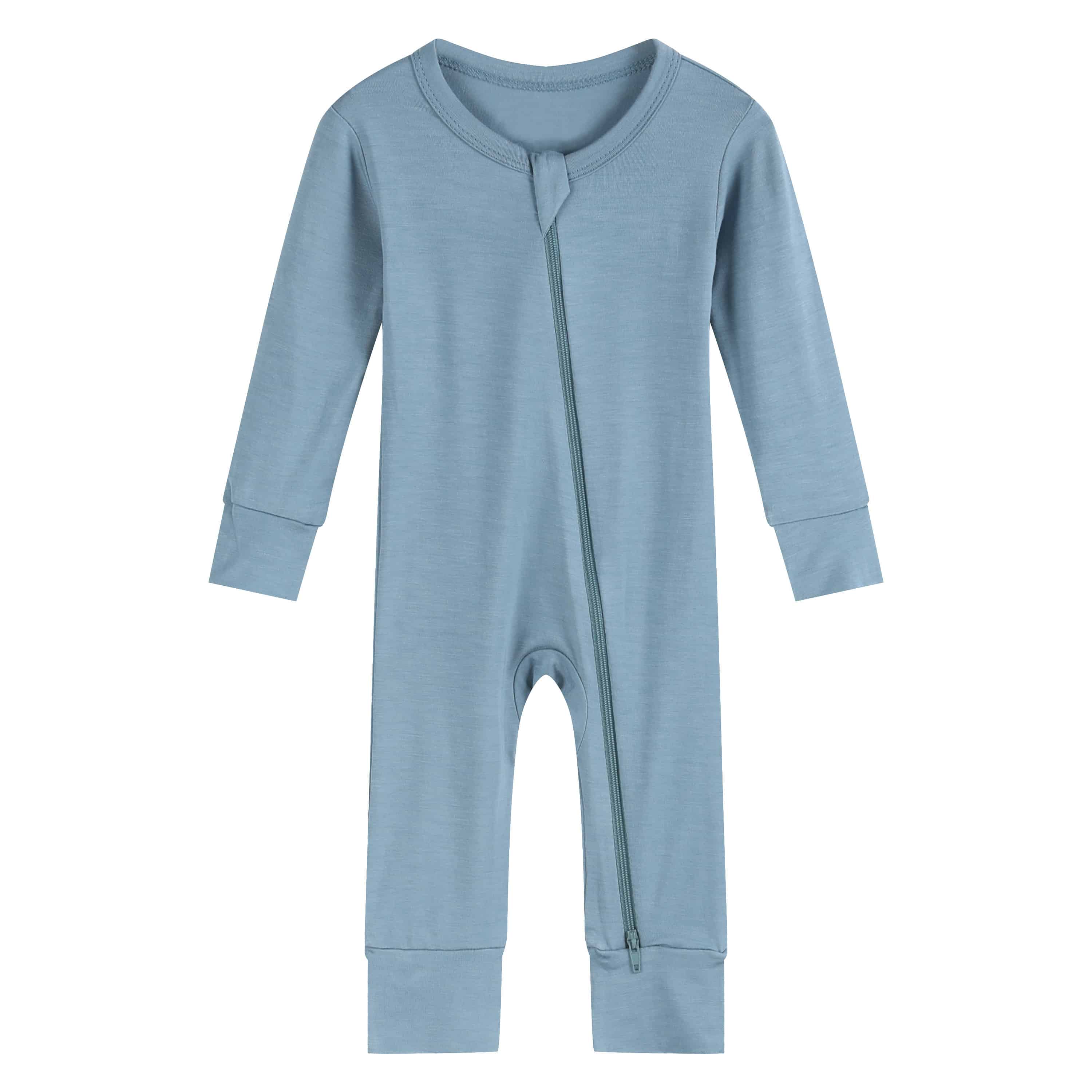 Bamboo Zipper Baby Rompers