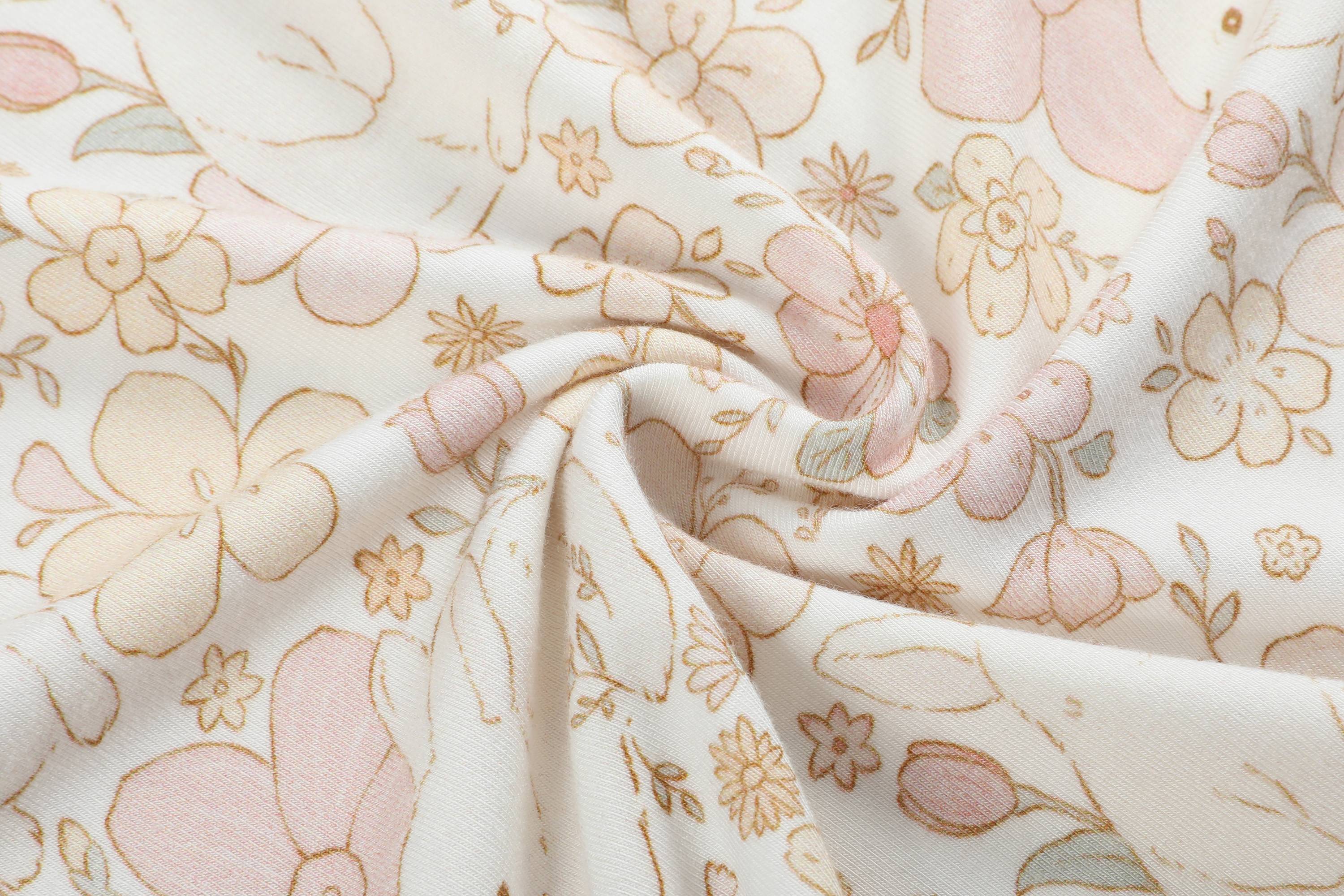 summer Cute bunny print baby clothes