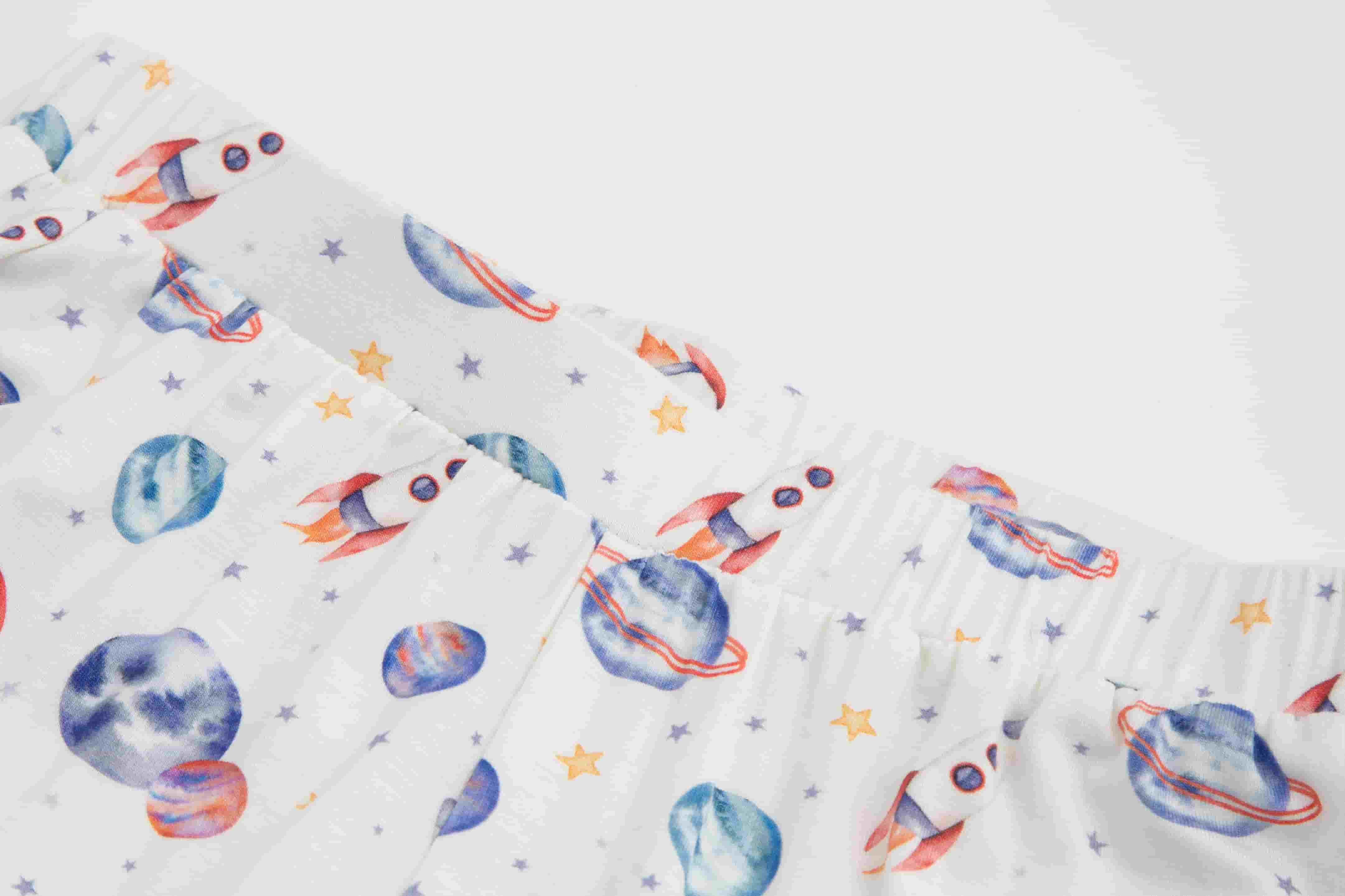 baby boy set clothes long-sleeved pants galaxy print unisex baby onesie
