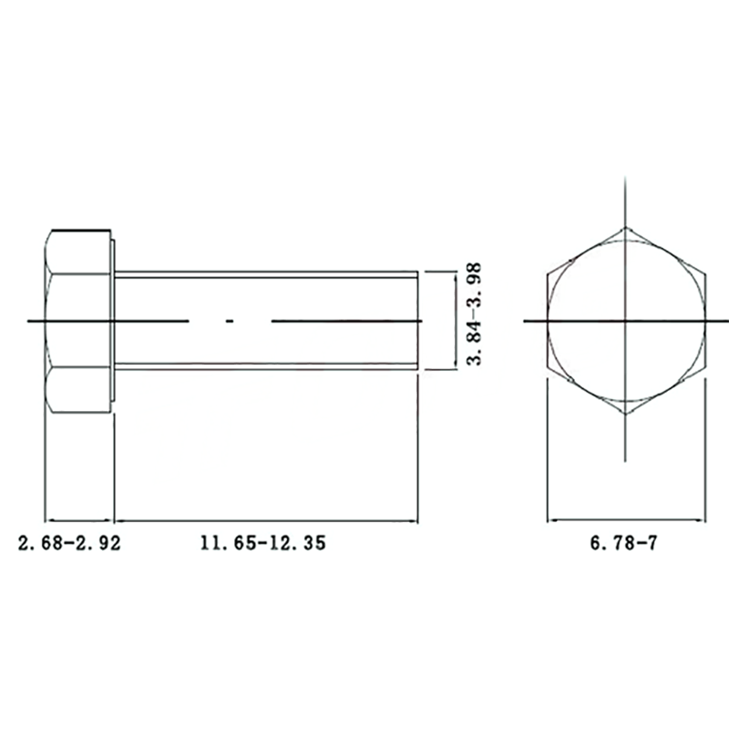 Tornillo hexagonal M4 SS304