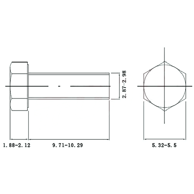 Tornillo hexagonal M3 DIN933