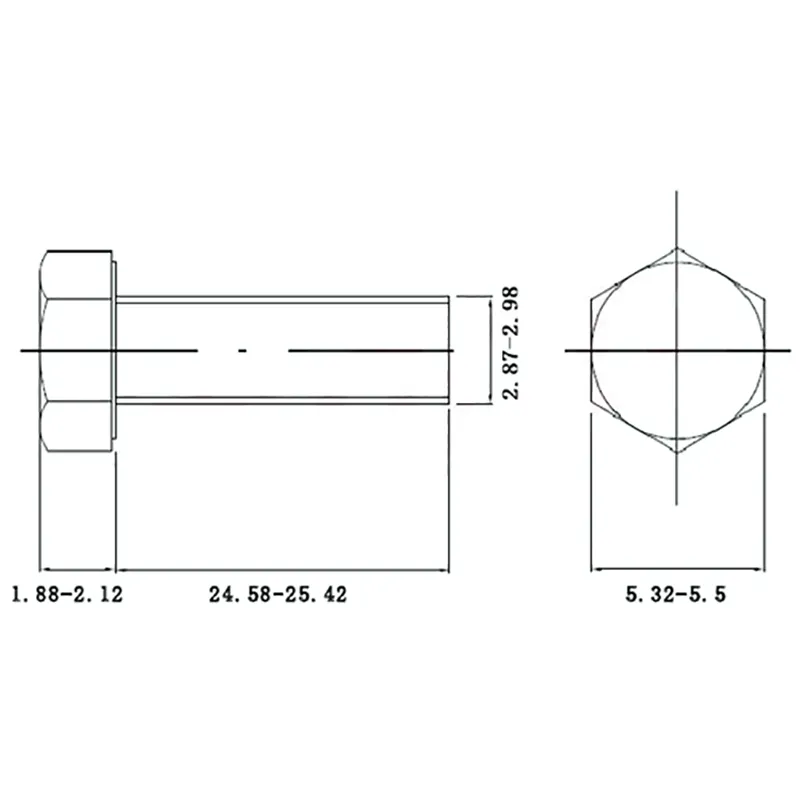 Tornillo de acero inoxidable 316 M3
