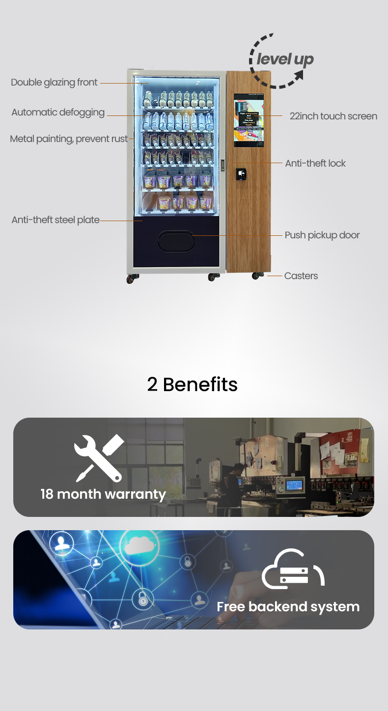 Health Testing Products Vending Machine with ID Verification for selling Mask, Sanitizer, COVID Test in pharmacy
