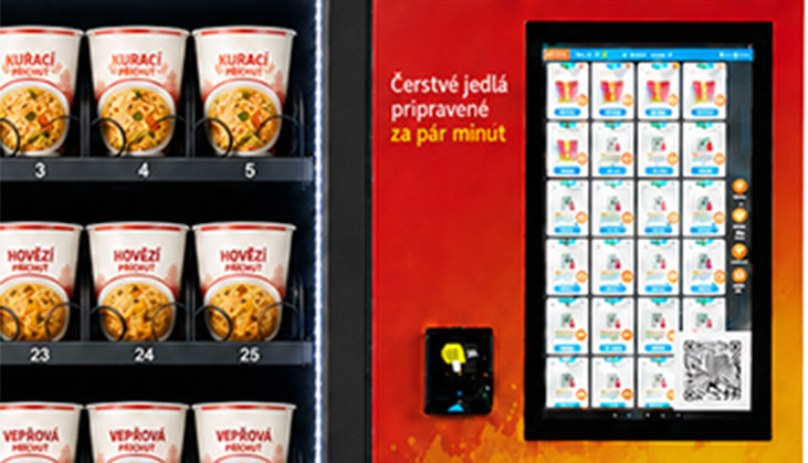 instant ramen vending machine with Touchscreen