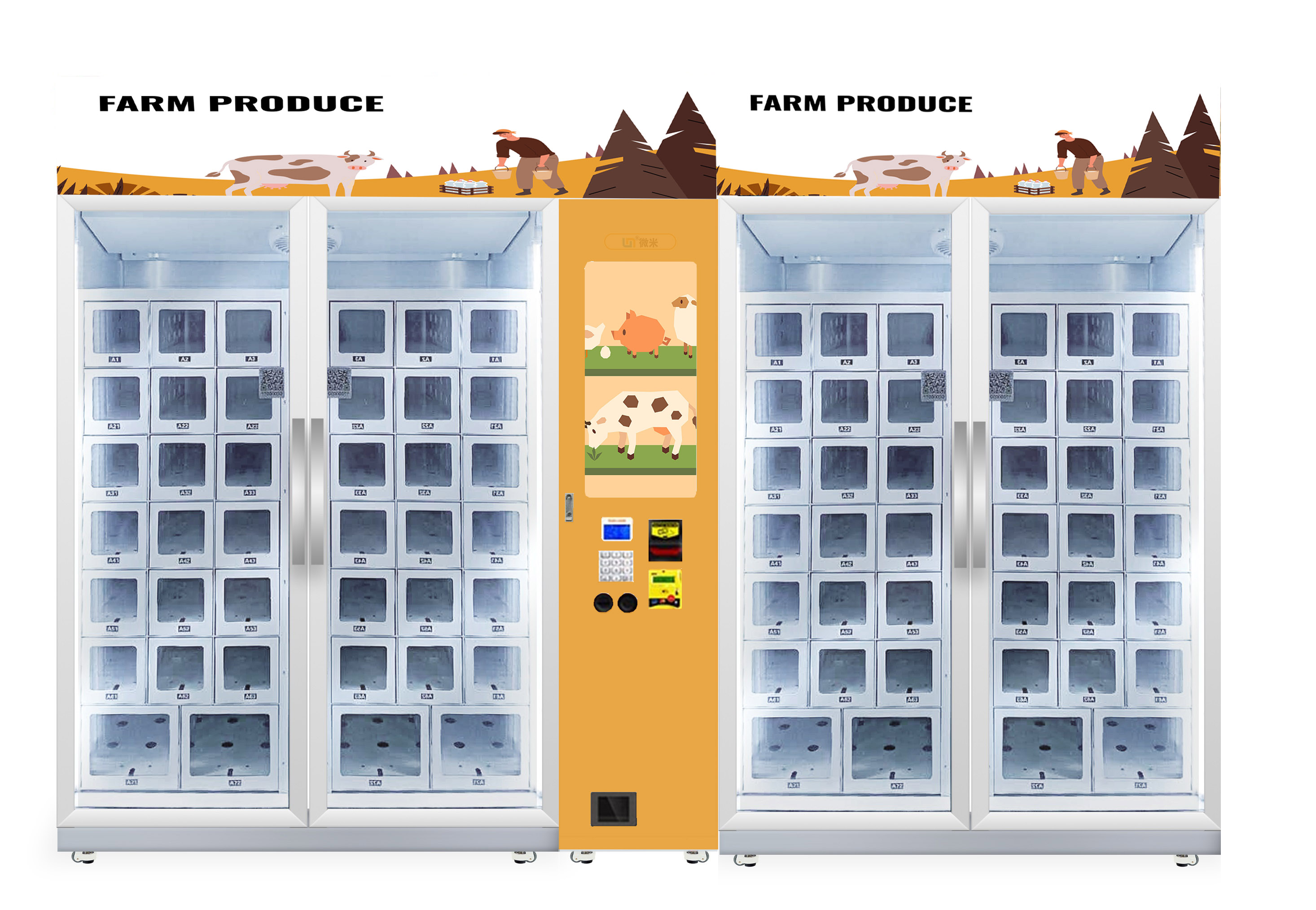fresh food's revolution: farm products vending machine. vending machine manufacturer in china