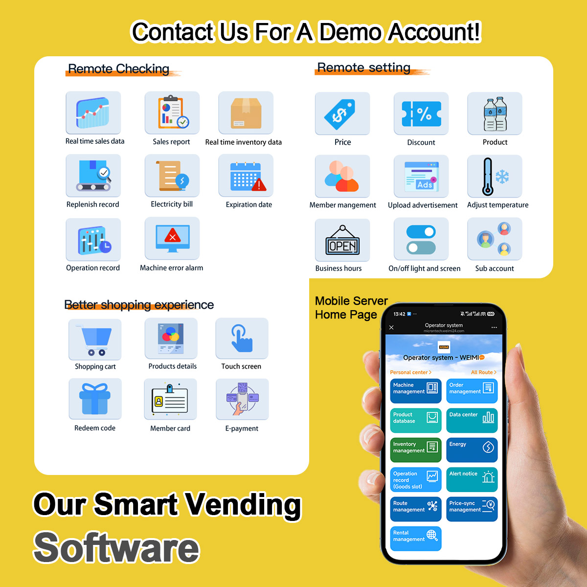 Weimi Self-Service Pet Grooming Supplies Vending Machine with Locker. Smart software system for you 24 hours pet store