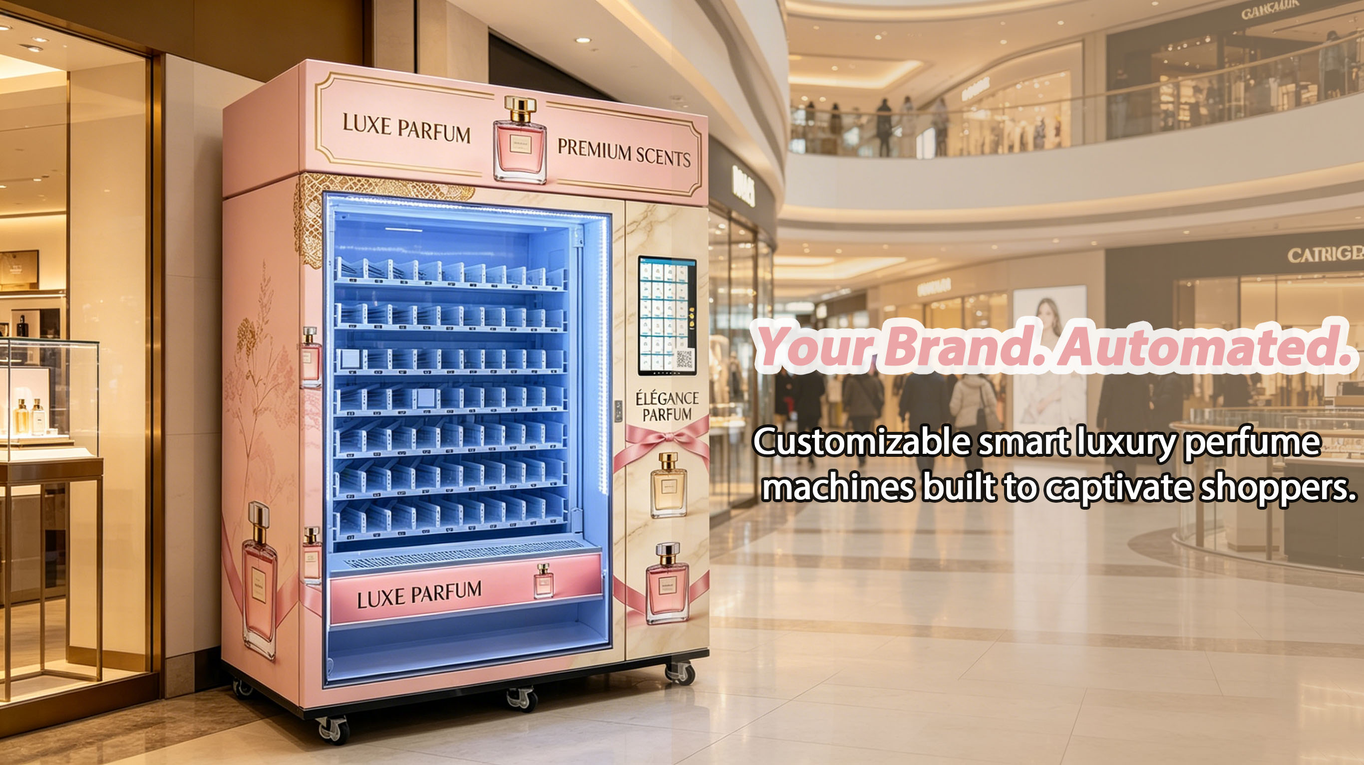Weimi Smart Luxury Perfume Vending Machine with Customizable Branding for Malls