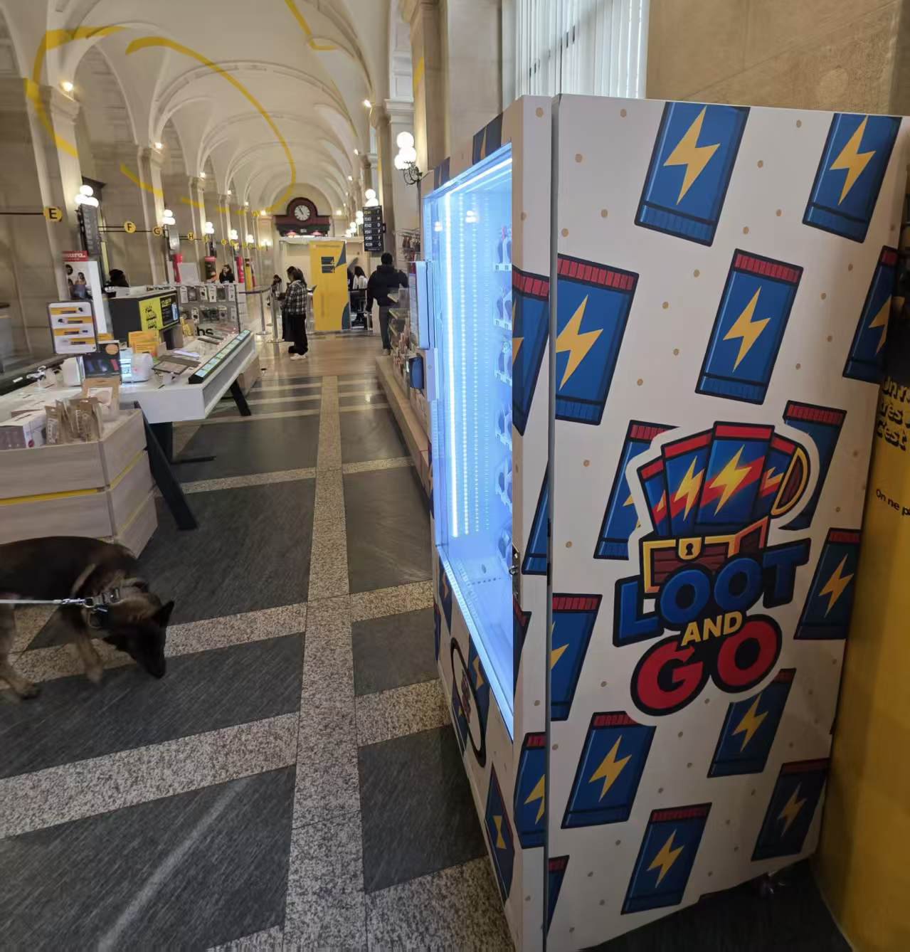 Trading Card Vending Machine Case | 24/7 Card Sales in Swiss Mall