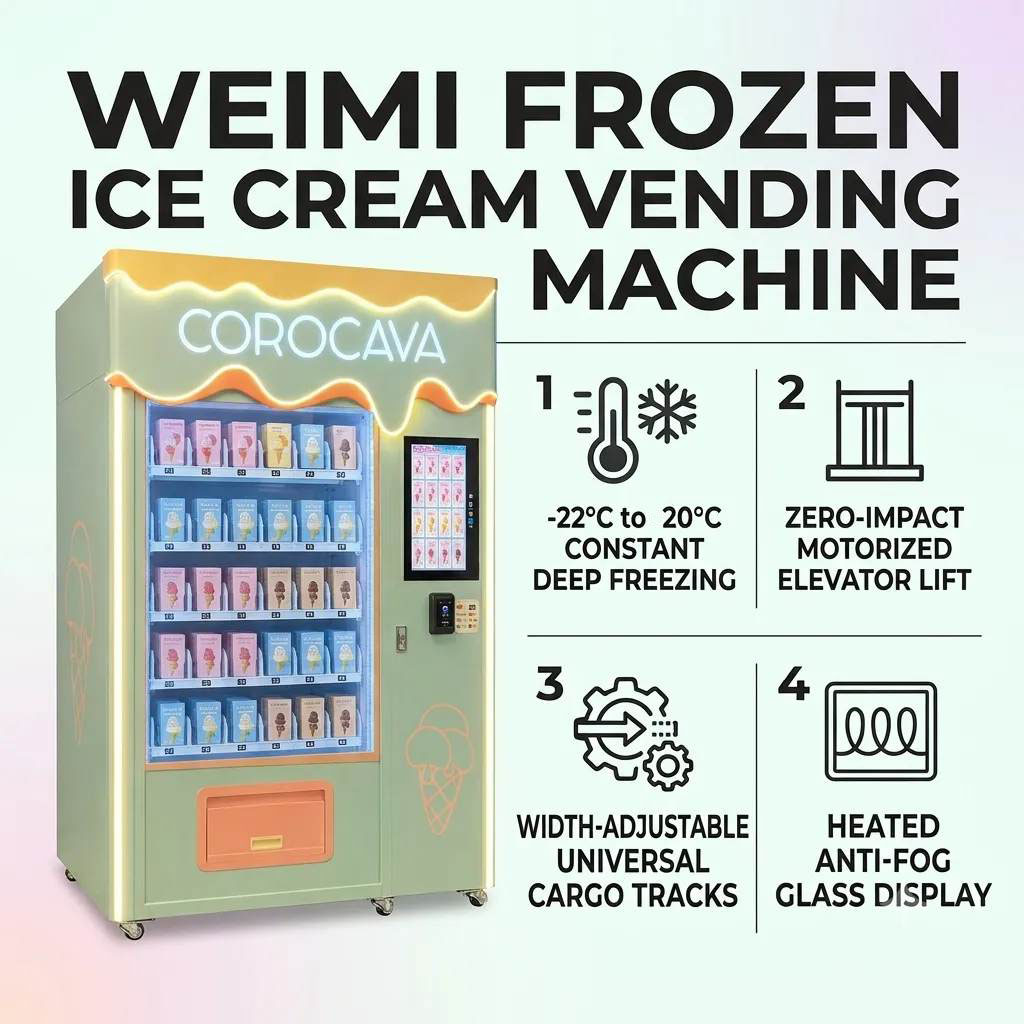 Weimi automatic frozen ice cream vending machine for sale