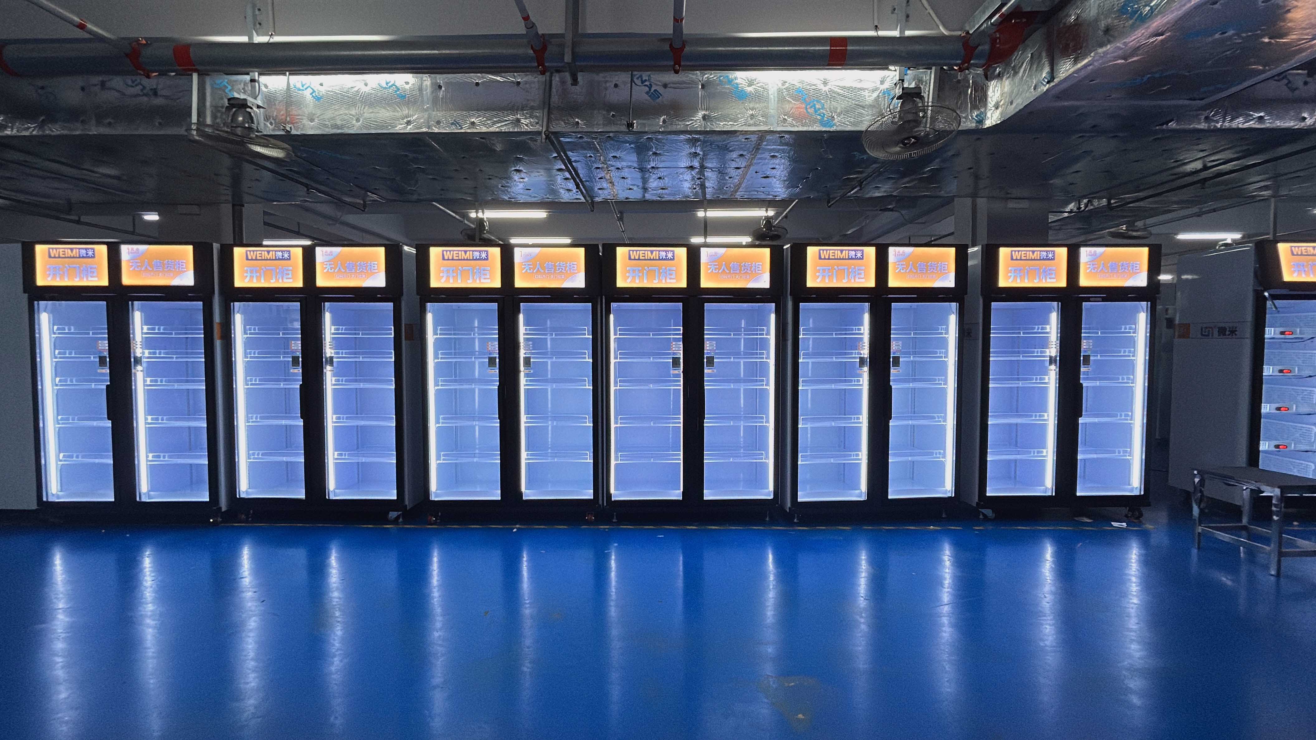 Weimi smart Ai vending machine with Real Deployment Scale