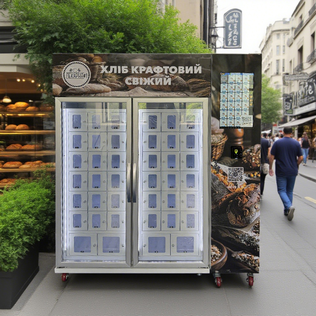 How to Start a Bakery Business from Home? our weimi bread vending machine on the street