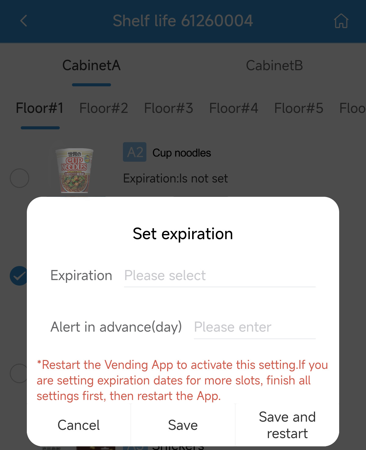 Expiration Management for reducing waste and protect product quality