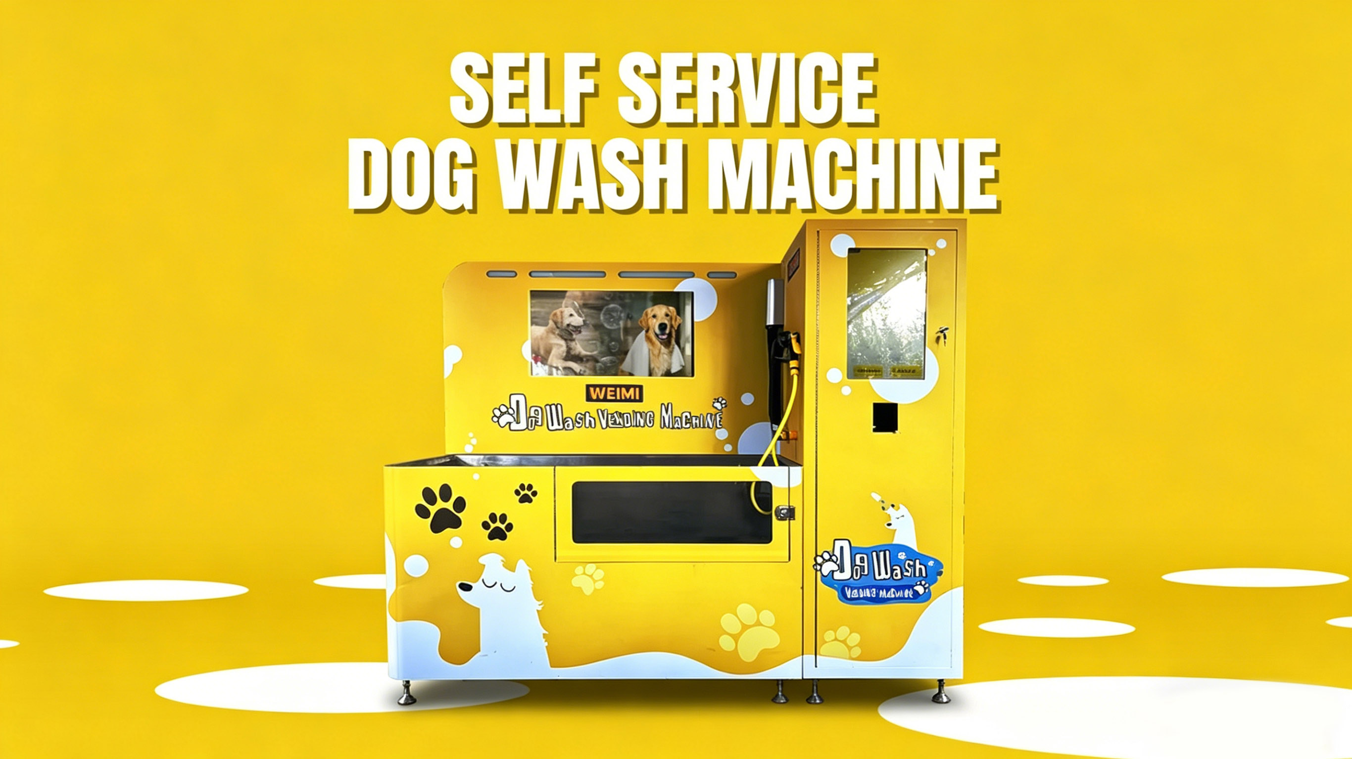Weimi Outdoor Self Serve Dog Wash Machine with Shelter for Community Use