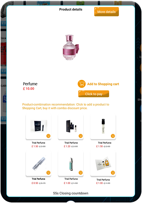 Weimi cologne vending machine with promotion and marketing tools