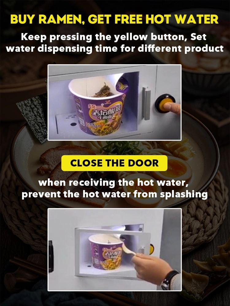 Weimi Smart illuminated ramen vending machine with hot water dispenser