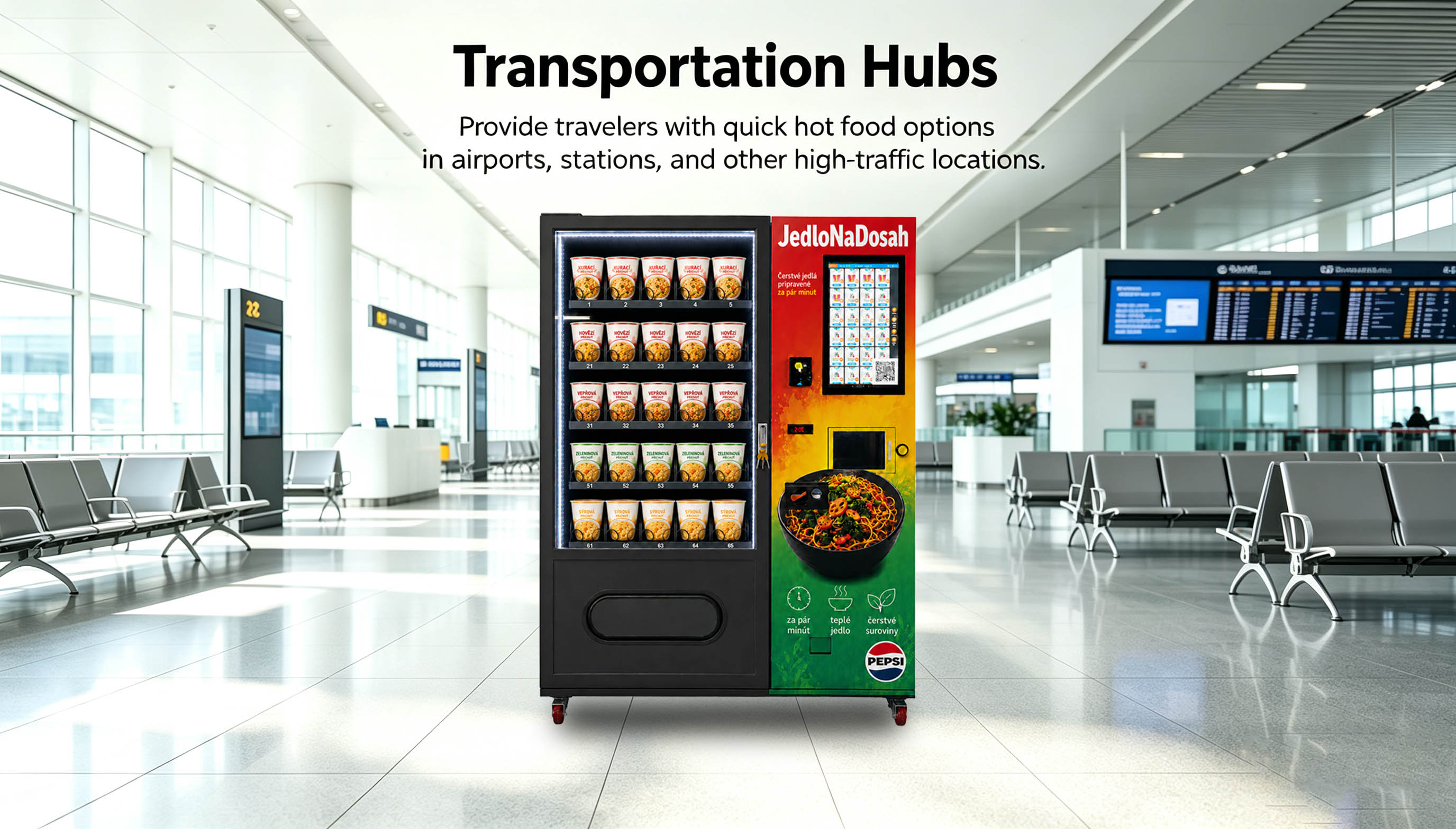 weimi instant ramen vending machine in Transportation Hub