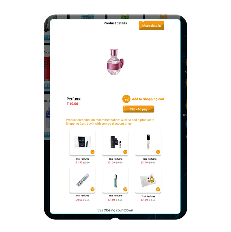 Weimi cologne vending machine with promotion and marketing tools