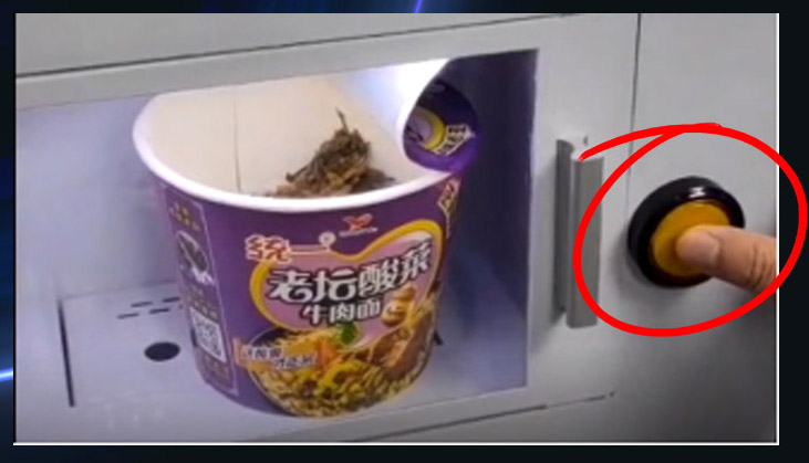 instant ramen vending machine with Hot Water System