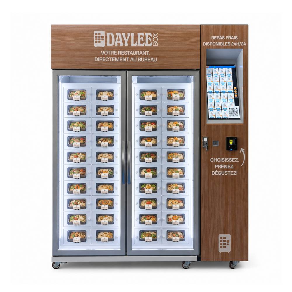 Commercial Cold Fresh Meal Locker Vending Machine For 24/7 Ready-to-Eat Food Sales