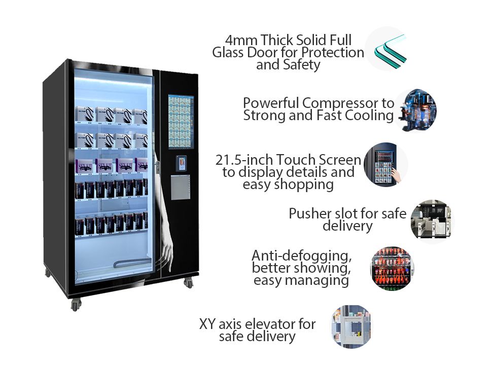 hardware of adult sadomasochism accessories vending machine with age checker