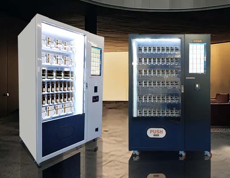 cigarette vending machine with affordable price, with 21.5 inch touchscreen for checking details