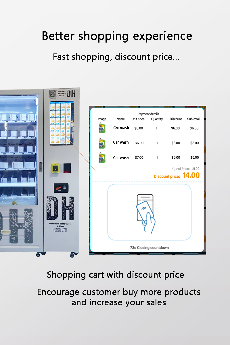 car wash products vending machines has better shopping experience