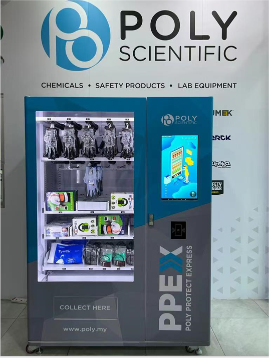Weimi ppe products vending machine in Malaysia