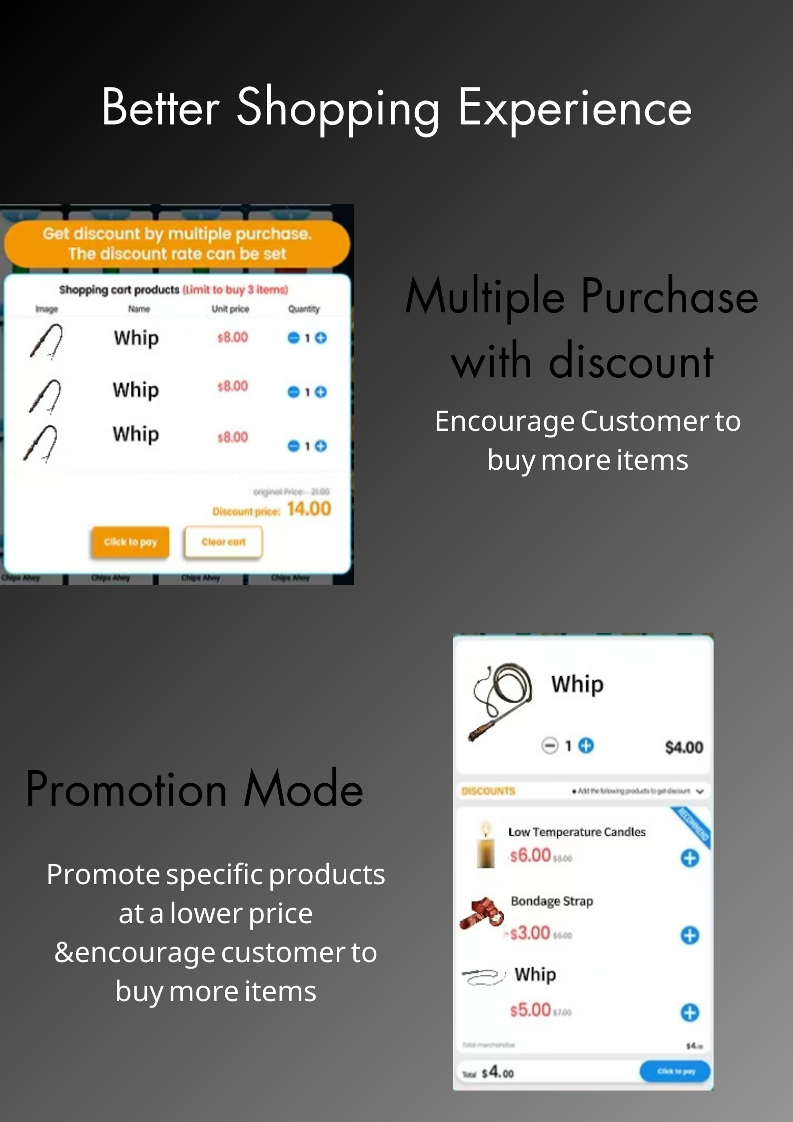 we provides better shopping experience