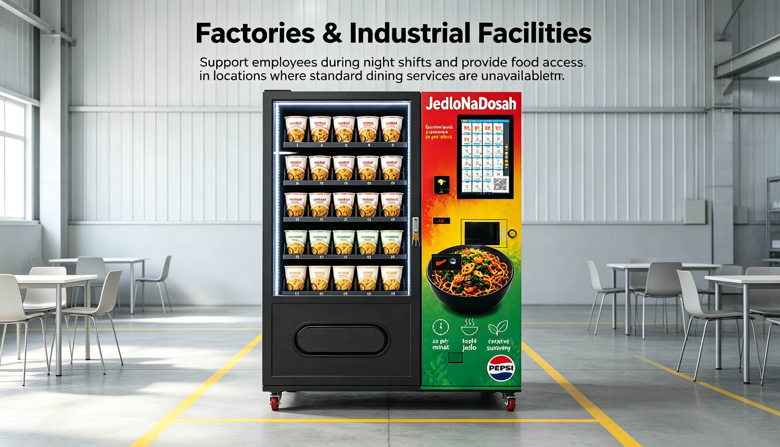 weimi instant ramen vending machine in Factory Night Shift