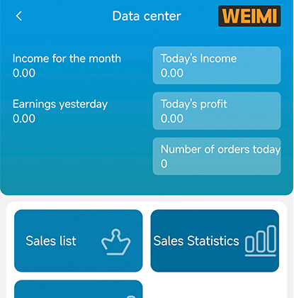 Weimi healthy food vending machine for selling oat cups yogurt cups with smart management to check sales data