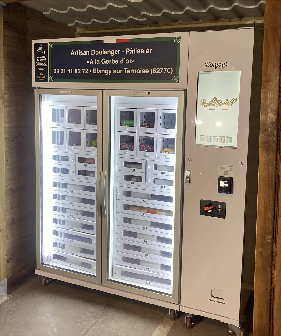 Distributeur automatique de pain en France Weimi distributeur automatique de casier de refroidissement pour vendre du pain