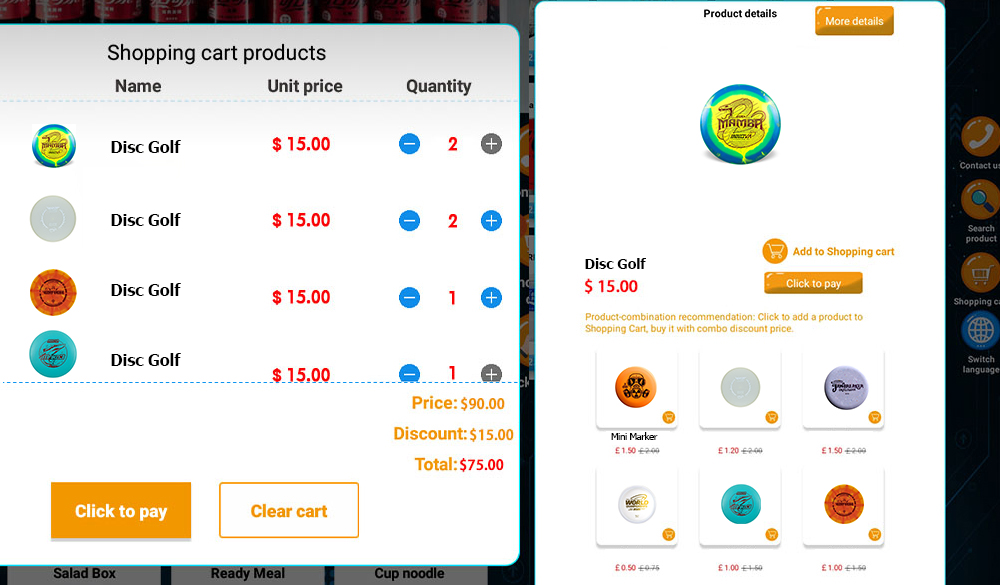 Weimi intelligent disc golf vending machine for sale. with smart promotion and multi-buy tools to boost revenues