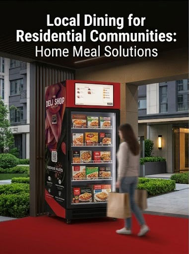 WEIMI smart ready meal vending machine for selling deli food premade meals in residential communities