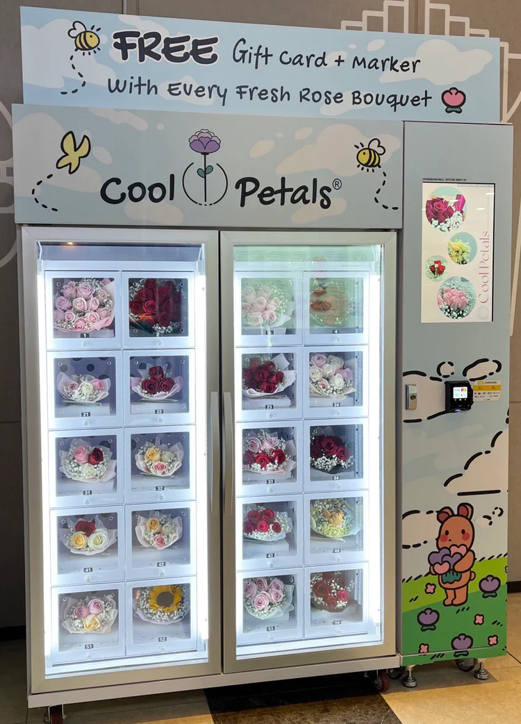 Weimi cooling locker vending machine for flower in Singapore