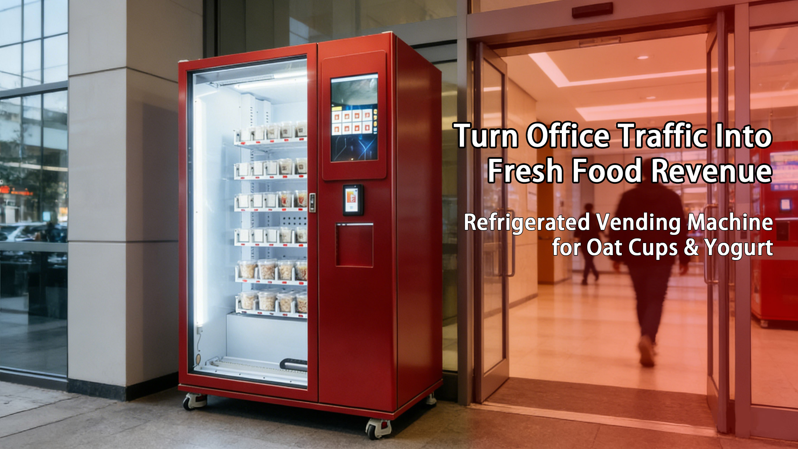 Weimi Healthy Food Vending Machine with elevator for Oat Cups Yogurt Cups in Office Buildings